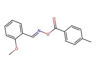 [(2-Methoxyphenyl)methylideneamino] 4-methylbenzoate structure