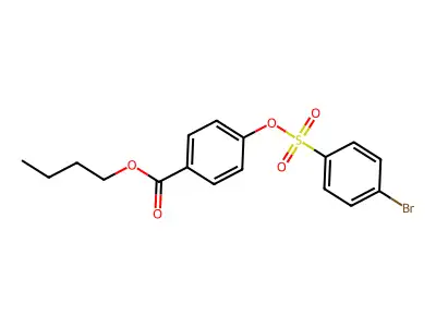 Butyl 4-(4-bromophenyl)sulfonyloxybenzoate structure