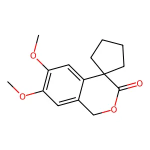 6,7-dimethoxyspiro[1H-isochromene-4,1'-cyclopentane]-3-one structure