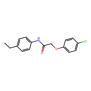 2-(4-chlorophenoxy)-N-(4-ethylphenyl)acetamide structure