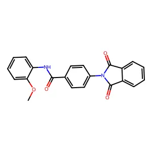 4-(1,3-dioxoisoindol-2-yl)-N-(2-methoxyphenyl)benzamide structure
