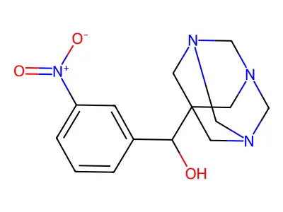 {3-Nitrophenyl}(1,3,5-triazatricyclo[3.3.1.1~3,7~]dec-7-yl)methanol structure