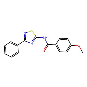 4-methoxy-N-(3-phenyl-1,2,4-thiadiazol-5-yl)benzamide structure