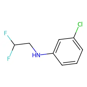 Aniline, m-chloro-N-(2,2-difluoroethyl)- structure