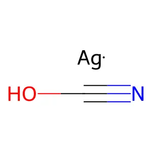 氰酸银 structure