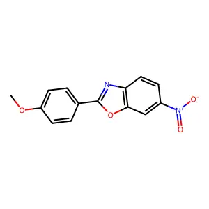 2-(4-Methoxyphenyl)-6-nitro-1,3-benzoxazole structure