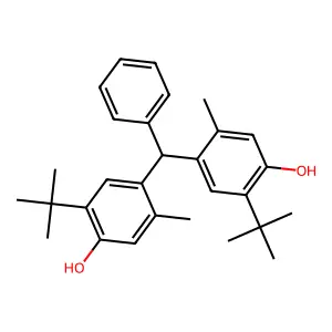4,4'-Benzylidenebis(2-tert-butyl-5-methylphenol) structure