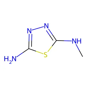 2-Amino-5-methylamino-1,3,4-thiadiazole structure