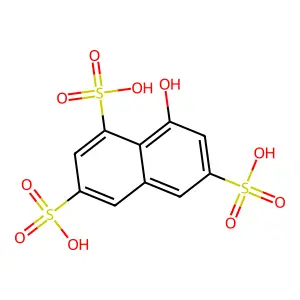 1,3,6-Naphthalenetrisulfonic acid, 8-hydroxy- structure