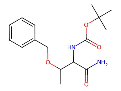 tert-butyl N-[2-(benzyloxy)-1-carbamoylpropyl]carbamate structure
