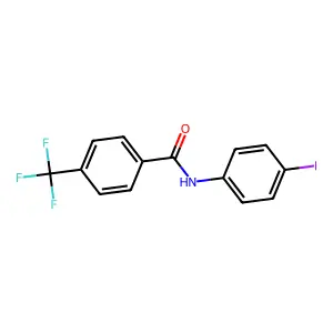 N-(4-iodophenyl)-4-(trifluoromethyl)benzamide structure