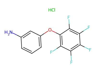 3-(2,3,4,5,6-pentafluorophenoxy)aniline Hydrochloride structure
