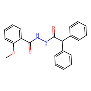 N'-(diphenylacetyl)-2-methoxybenzohydrazide structure