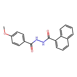2'-(4-甲氧基苯甲酰基)-1-萘甲酰肼 structure