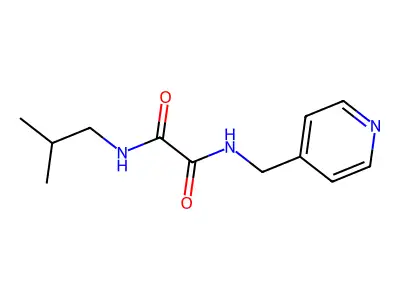 N-(2-methylpropyl)-N'-(pyridin-4-ylmethyl)ethanediamide structure