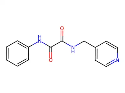 N'-phenyl-N-(pyridin-4-ylmethyl)oxamide structure