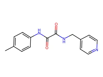N'-(4-methylphenyl)-N-(pyridin-4-ylmethyl)oxamide structure