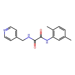 N1-(2,5-dimethylphenyl)-N2-(pyridin-4-ylmethyl)oxalamide structure