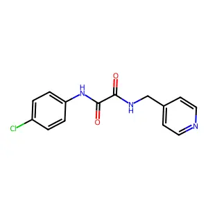 N~1~-(4-chlorophenyl)-N~2~-(4-pyridinylmethyl)ethanediamide structure