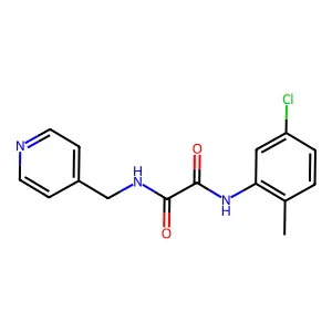N~1~-(5-chloro-2-methylphenyl)-N~2~-(4-pyridinylmethyl)ethanediamide structure