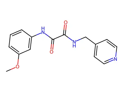 N'-(3-methoxyphenyl)-N-(pyridin-4-ylmethyl)oxamide structure