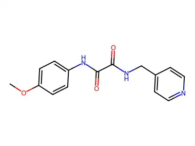 N'-(4-methoxyphenyl)-N-(pyridin-4-ylmethyl)oxamide structure
