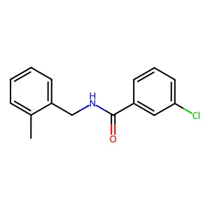 3-chloro-N-(2-methylbenzyl)benzamide structure