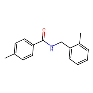 4-methyl-N-[(2-methylphenyl)methyl]benzamide structure