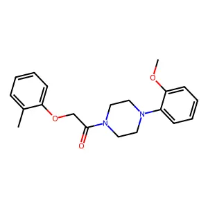 1-[4-(2-Methoxyphenyl)piperazin-1-yl]-2-(2-methylphenoxy)ethanone structure