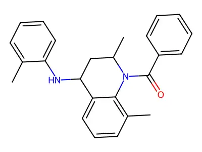 [2,8-dimethyl-4-(2-methylanilino)-3,4-dihydro-2H-quinolin-1-yl]-phenylmethanone structure
