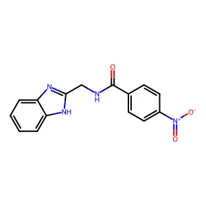 N-(1H-benzimidazol-2-ylmethyl)-4-nitrobenzamide structure