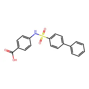 4-[(Biphenyl-4-ylsulfonyl)amino]benzoic acid structure