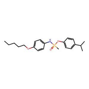 N-[methyl-(4-propan-2-ylphenoxy)phosphoryl]-4-pentoxyaniline structure