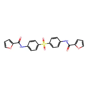 N-[4-[4-(furan-2-carbonylamino)phenyl]sulfonylphenyl]furan-2-carboxamide structure