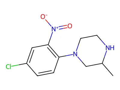 1-(4-Chloro-2-nitrophenyl)-3-methylpiperazine hydrochloride structure