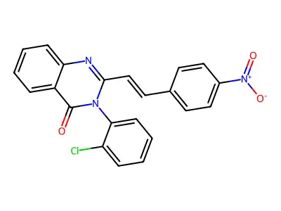 3-(2-chlorophenyl)-2-[(E)-2-(4-nitrophenyl)ethenyl]quinazolin-4-one structure
