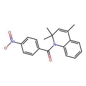 (4-Nitrophenyl)-(2,2,4-trimethylquinolin-1-yl)methanone structure
