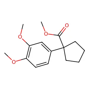 Methyl 1-(3,4-dimethoxyphenyl)cyclopentanecarboxylate structure