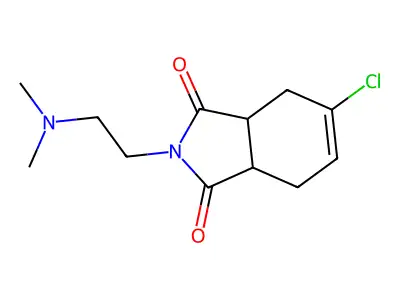 5-chloro-2-[2-(dimethylamino)ethyl]-3a,4,7,7a-tetrahydro-1H-isoindole-1,3(2H)-dione structure