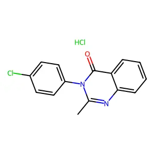 4(3H)-Quinazolinone, 3-(4-chlorophenyl)-2-methyl-, hydrochloride structure