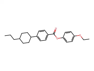 4-Ethoxyphenyl 4-(trans-4-propylcyclohexyl)benzoate structure