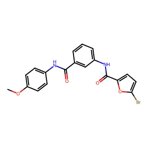 5-bromo-N-[3-[(4-methoxyphenyl)carbamoyl]phenyl]furan-2-carboxamide structure