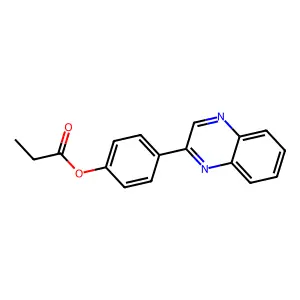 4-(2-Quinoxalinyl)phenyl propionate structure