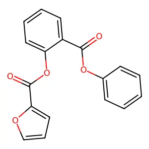 (2-Phenoxycarbonylphenyl) furan-2-carboxylate structure