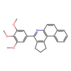 4-(3,4,5-trimethoxyphenyl)-2,3-dihydro-1H-benzo[f]cyclopenta[c]quinoline structure