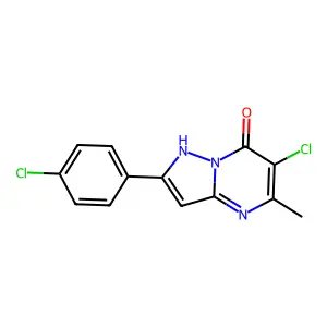 6-Chloro-2-(4-chlorophenyl)-5-methylpyrazolo[1,5-a]pyrimidin-7-ol structure