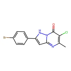 2-(4-Bromo-phenyl)-6-chloro-5-methyl-pyrazolo[1,5-a]pyrimidin-7-ol structure