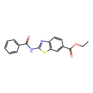 Ethyl 2-benzamidobenzo[d]thiazole-6-carboxylate structure