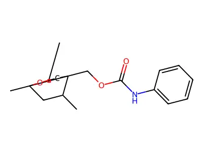 (1,5,8-Trimethyl-2-oxabicyclo[2.2.2]oct-4-yl)methyl phenylcarbamate structure
