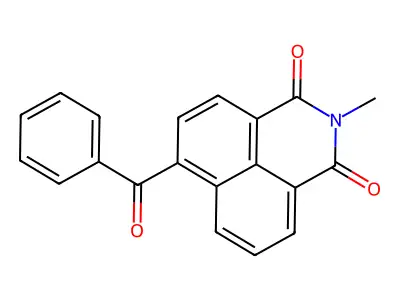 6-benzoyl-2-methyl-1H-benzo[de]isoquinoline-1,3(2H)-dione structure